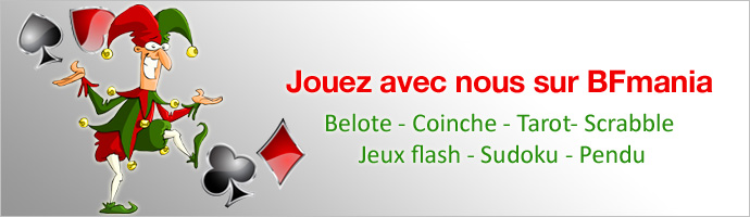 Belote en ligne gratuite sur BFmania